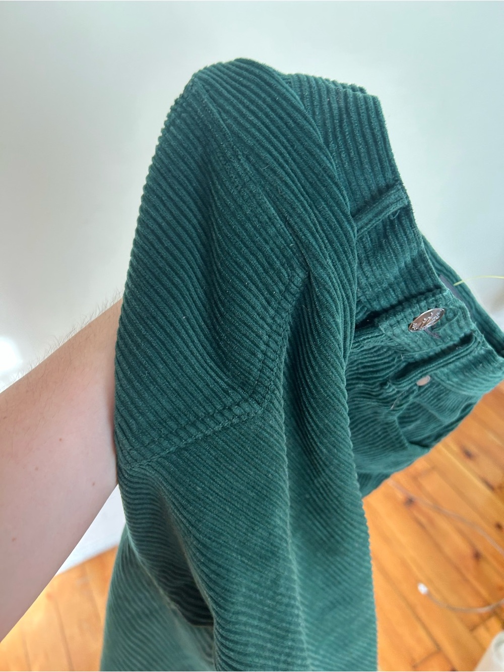 Rag and Bone green corduroy flare pants 27 - Picture 6 of 8
